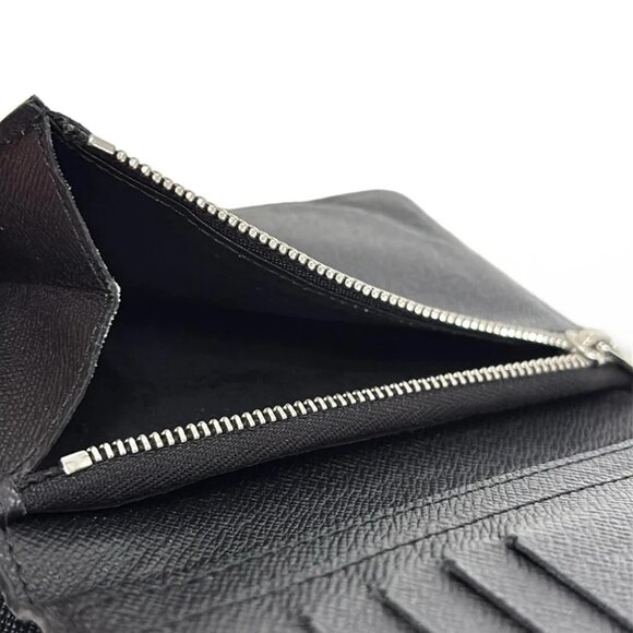 Auth LOUIS VUITTON Regular Porte Foyle N61226 Damier Graphite - CT0176 - Picture 5 of 5